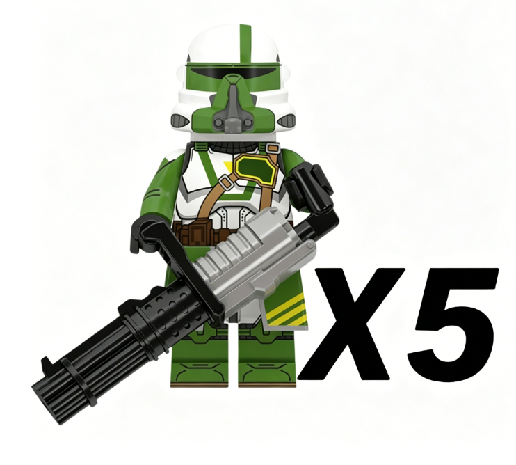 Space War Theme Doom’s Unit Heavy Gunner Clone Troopers Block Figures Set