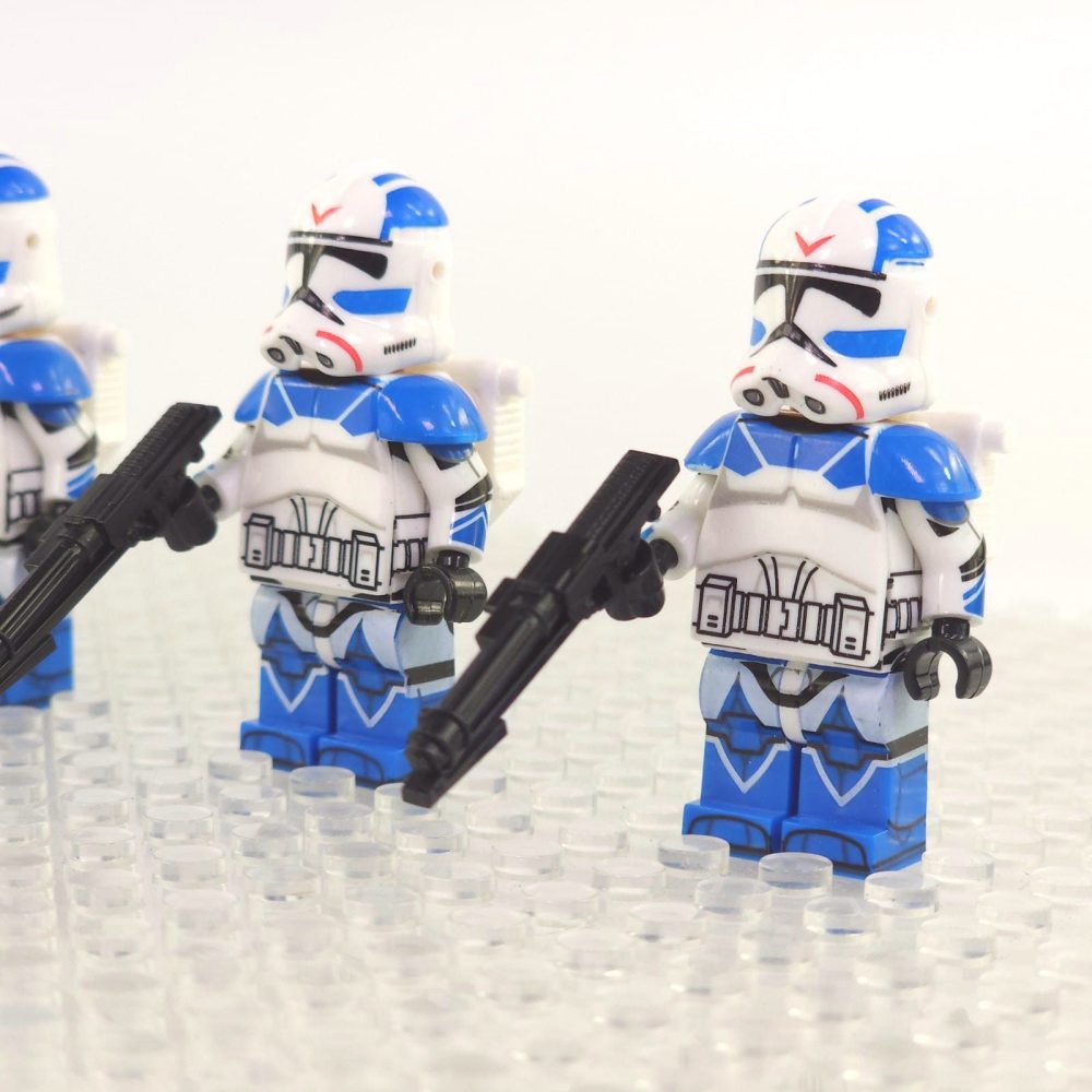 Space War Theme 501st Armoured Jetpack Clone Troopers Block Figures Set of 5pcs