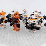 Space War Theme 212th Clone Troopers and Captains Block Figures Set