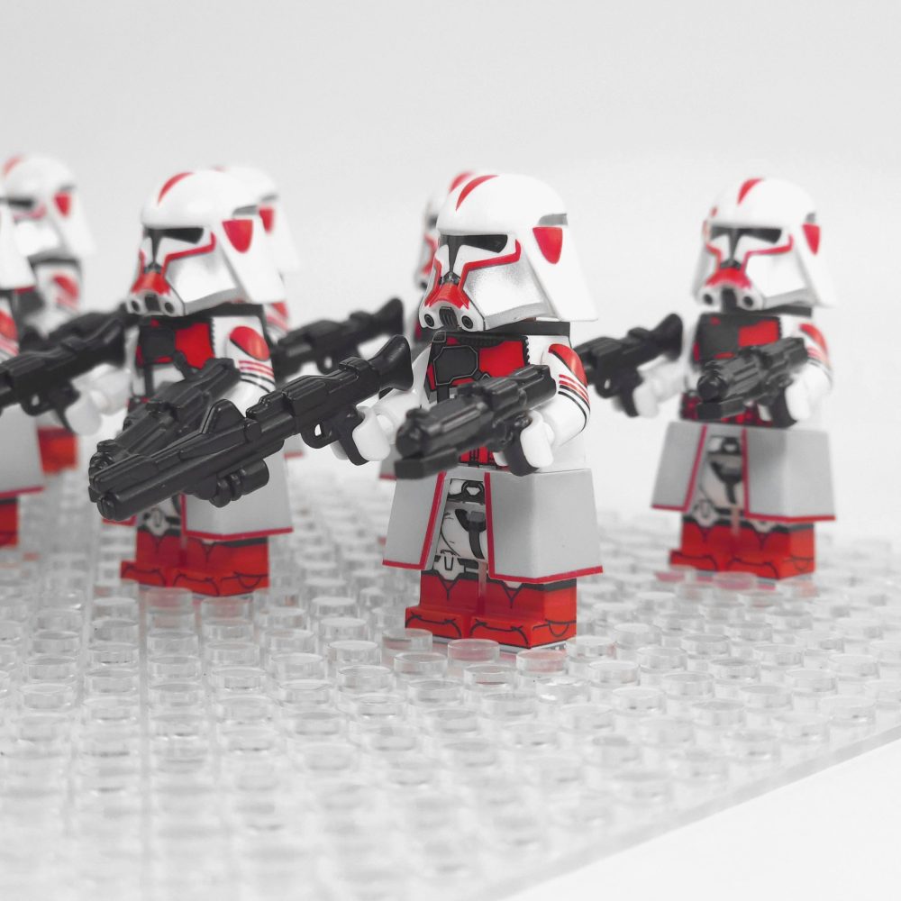 Space War Theme Coruscant Guard Heavy Trooper Block Figures Set