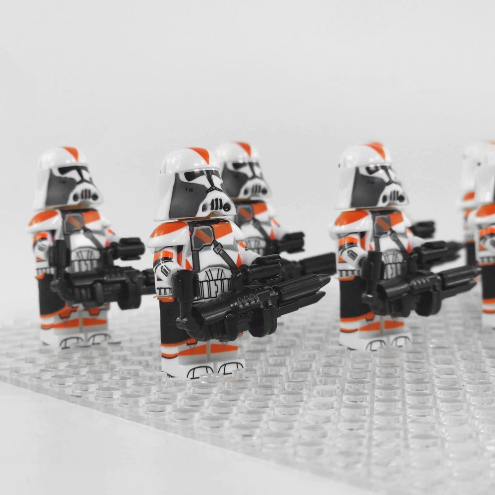 Space War Theme 212th Phase 2 Heavy Clone Troopers Block Figures Set of 10pcs