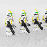 Space War Theme 327th Jetpack Clone Troopers Block Figures Set of 5pcs