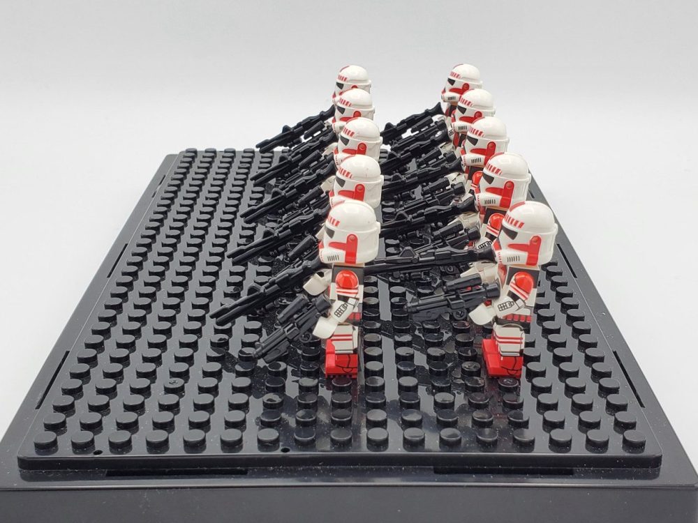 Space War Theme Coruscant Assault Trooper Block Figures Set