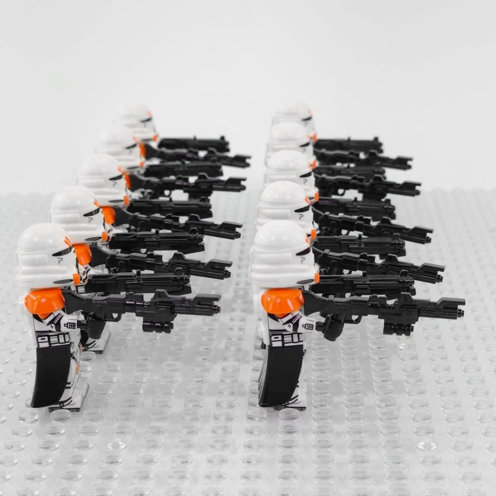Space War Theme 212th Attack Battalion Airborne Paratrooper Block Figures Set