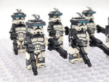 Space War Theme 104th Wolfpack Sargeants Clone TrooperBlock Figures Set