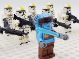 Space War Theme 327th Star Corps Clone Troopers With Jedi Aayla Block Figures Set