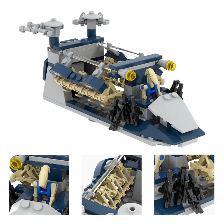 Space War Theme Battle Droid Patrol Speeder MOC Set