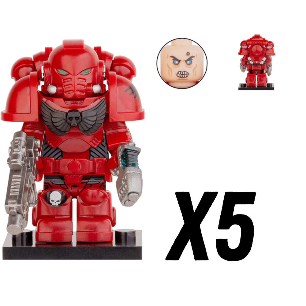 Blood Angels Space Marines Block Figures Set