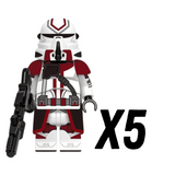 Space War Theme Anaxes Airborne Paratrooper Block Figures Set