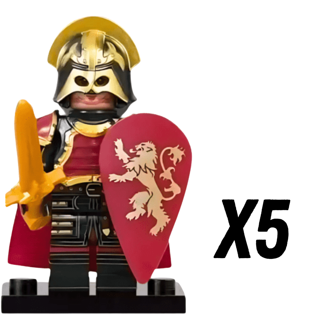 Game of Thrones House Lannister The Golden Knights Block Figures Set