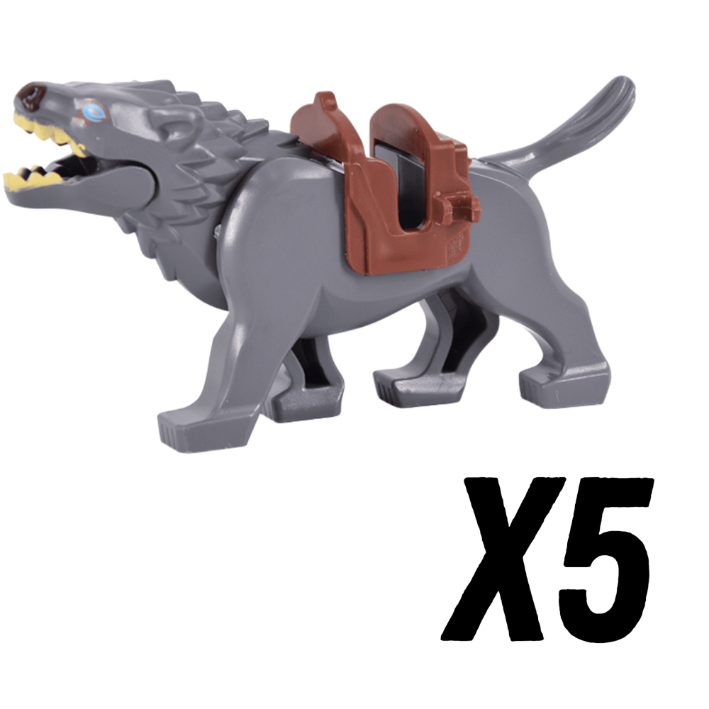 Lord of the Ring Grey Warg Mount Block Figures Set