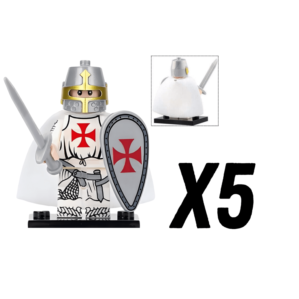 Knight Templar Block Figures Set of 10pcs