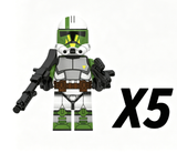 Space War Theme Doom’s Unit Phase 2 Assault Clone Troopers Block Figures Set