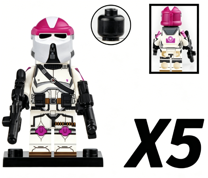 Space War Theme 21st Nova Corps Galactic Marines AT-RT Driver Block Figures Set