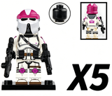 Space War Theme 21st Nova Corps Galactic Marines AT-RT Driver Block Figures Set