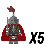 Crusades Knights Templar Patron Knights Block Figures Set  With Swords