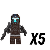 Space War Theme Republic Clone Commandos Omega Squad Block Figures Set