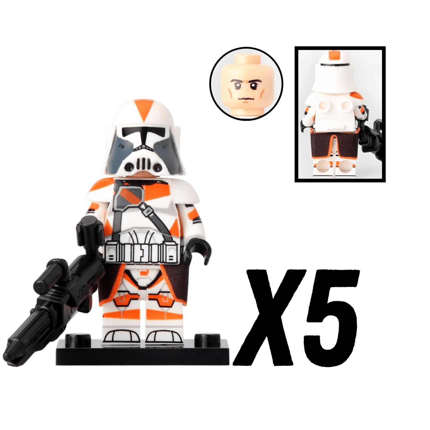 Space War Theme 212th Phase 2 Heavy Clone Troopers Block Figures Set of 10pcs