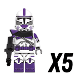 Space War Theme 187th Legion Arc Clone Troopers Block Figures Set