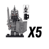 Lord the Rings Iron Hill Dwarves Great Swords Block Figures Set 10pcs