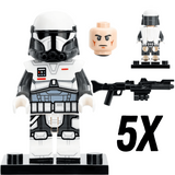 Space War Theme Imperial Super Commando Block Figures Set