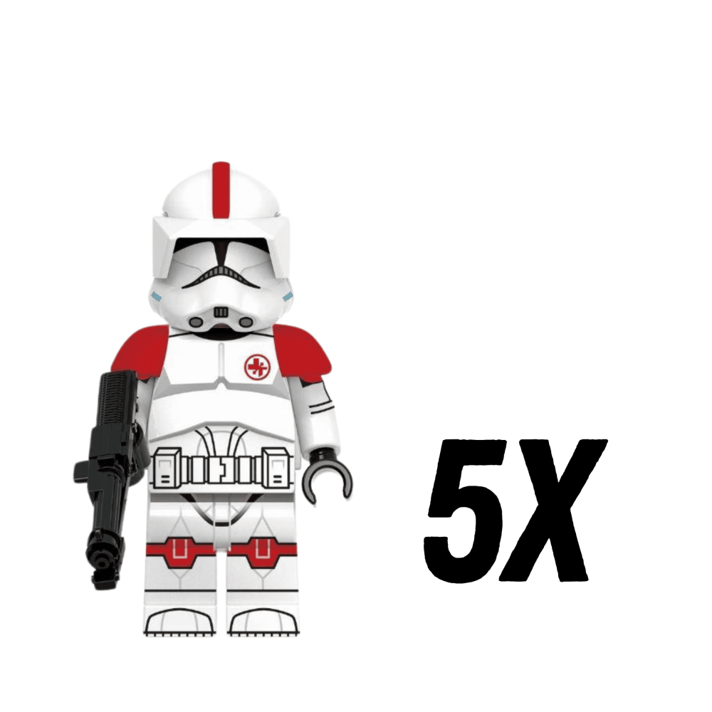 Space War Theme Clone Medic Troopers of the 6th Sector Army Block Figures