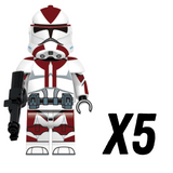 Space War Theme 91st Anaxes Clones Troopers Block Figures Set of 10pcs