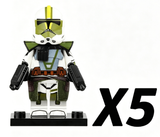 Space War Theme Doom Arc Clone Troopers Block Figures Set