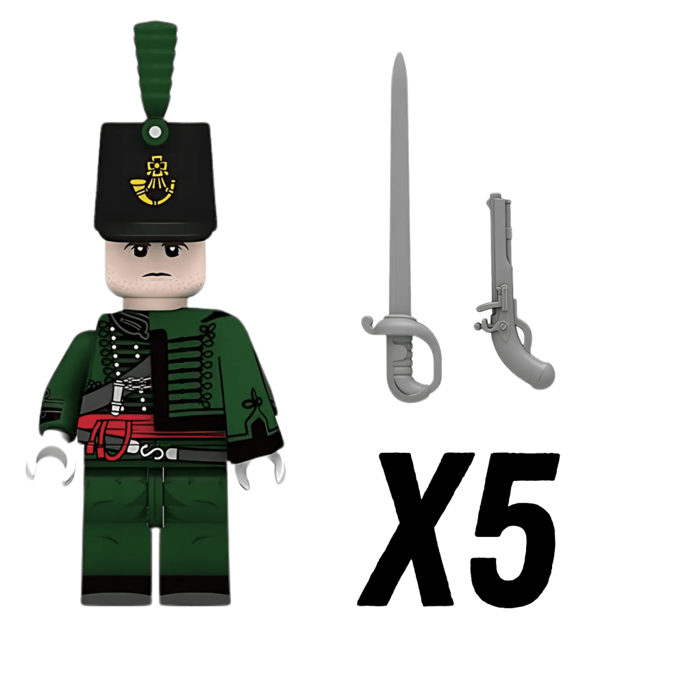 Napoleonic Wars Officer Of the 95th Regiment Block Figures Set of 5pcs