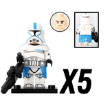 Space War Theme 501st Legion Phase 2 Heavy Clone Troopers Block Figures Set of 10pcs