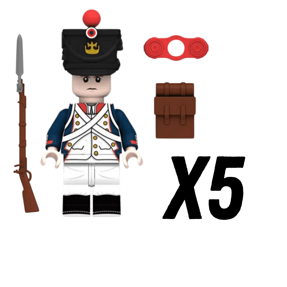 French Fusilier Block Figures Set