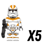Space War Theme 212th Battalion Clone Troopers Block Figures Set of 10pcs