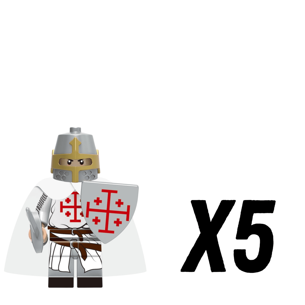Crusades Holy Sepulchre Knights Block Figures Set of 10pcs