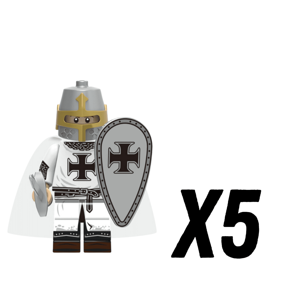 Crusades Teutonic Knights Swords Block Figures Set of 10pcs