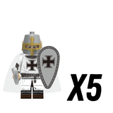 Crusades Teutonic Knights Swords Block Figures Set of 10pcs