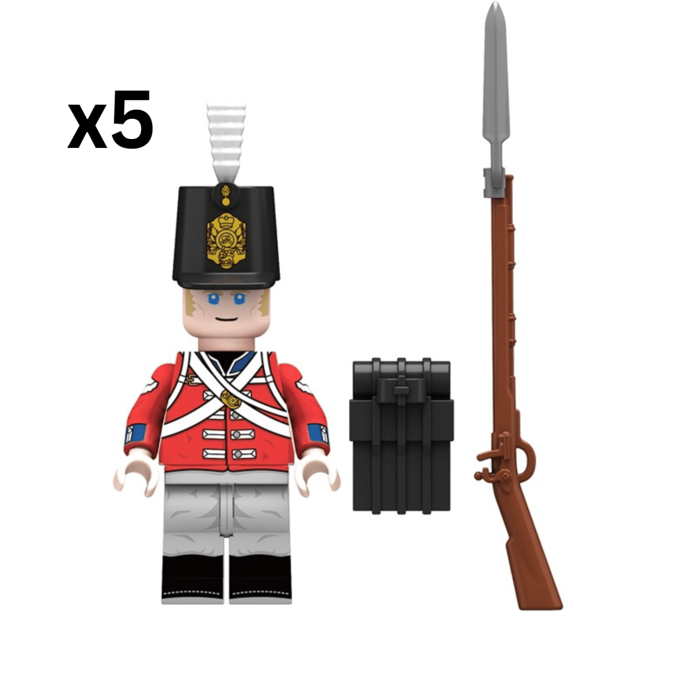 Napoleonic Wars K.G.L. Line Infantry Block Figures Set of 10pcs
