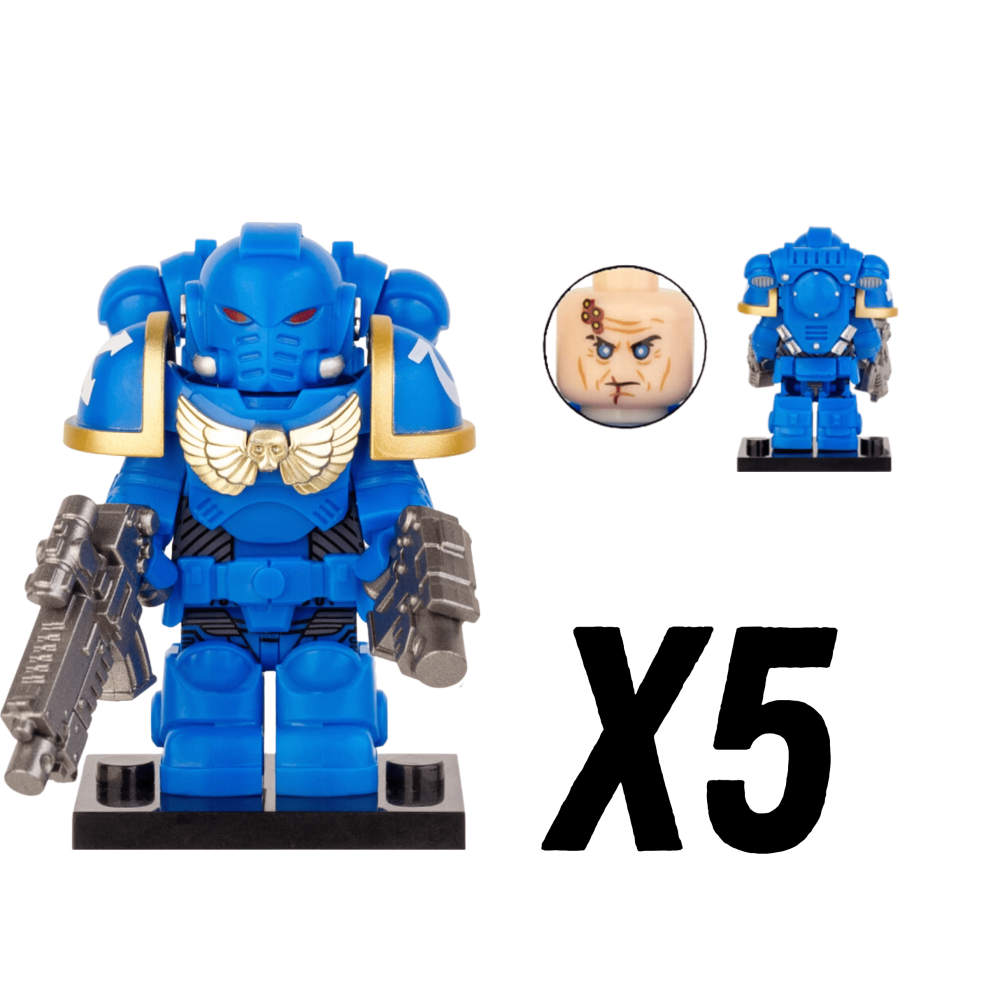 Ultramarines Space Marines Block Figures Set