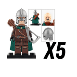 Lord the Rings Riders Rohan Archers Block Figures Set 10pcs