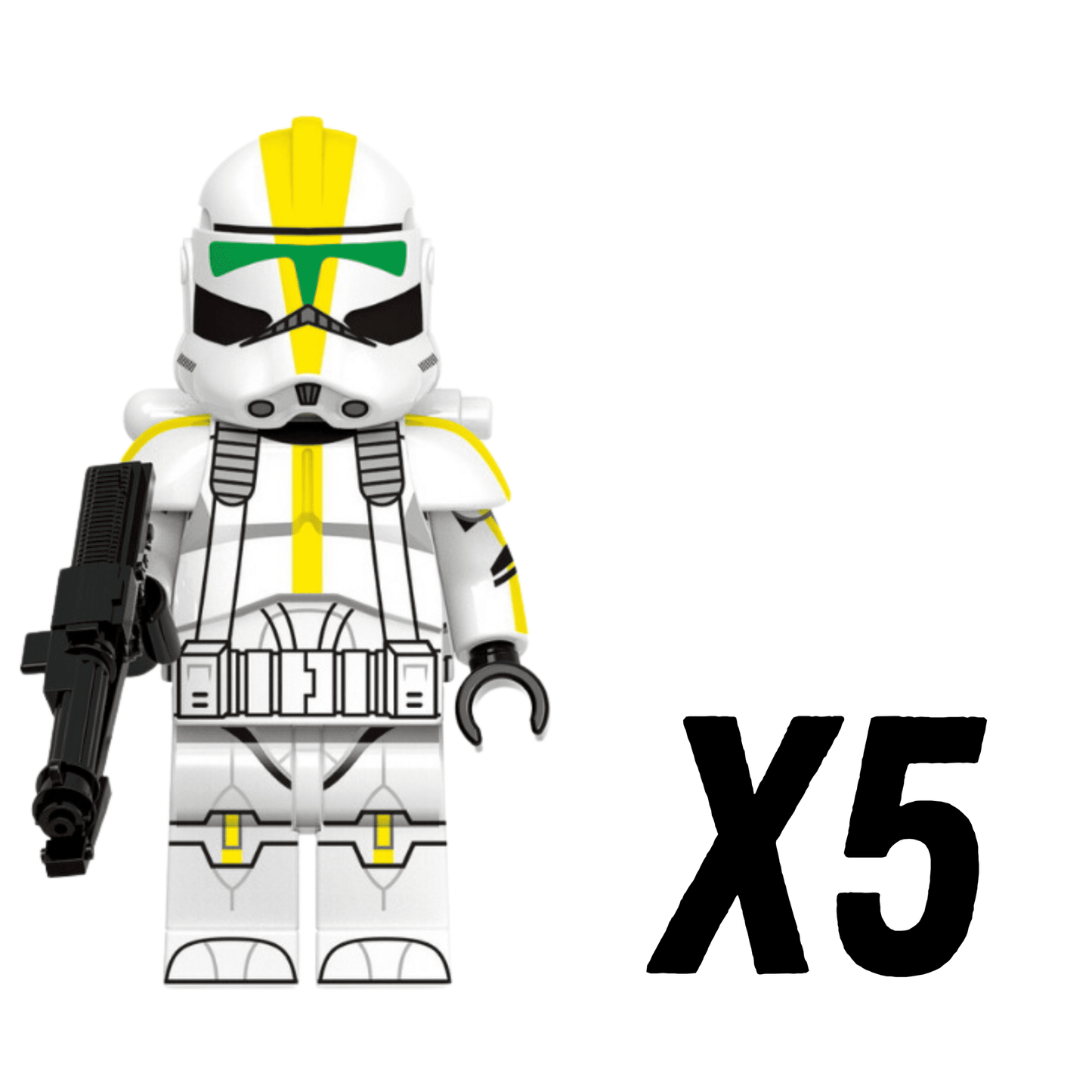 Space War Theme 327th Jetpack Clone Troopers Block Figures Set of 5pcs