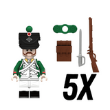 Italian Light Block Figures Set of 5pcs