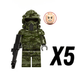 Space War Theme Kashyyyk 41st Forest ARF Clone Trooper Block Figures Set