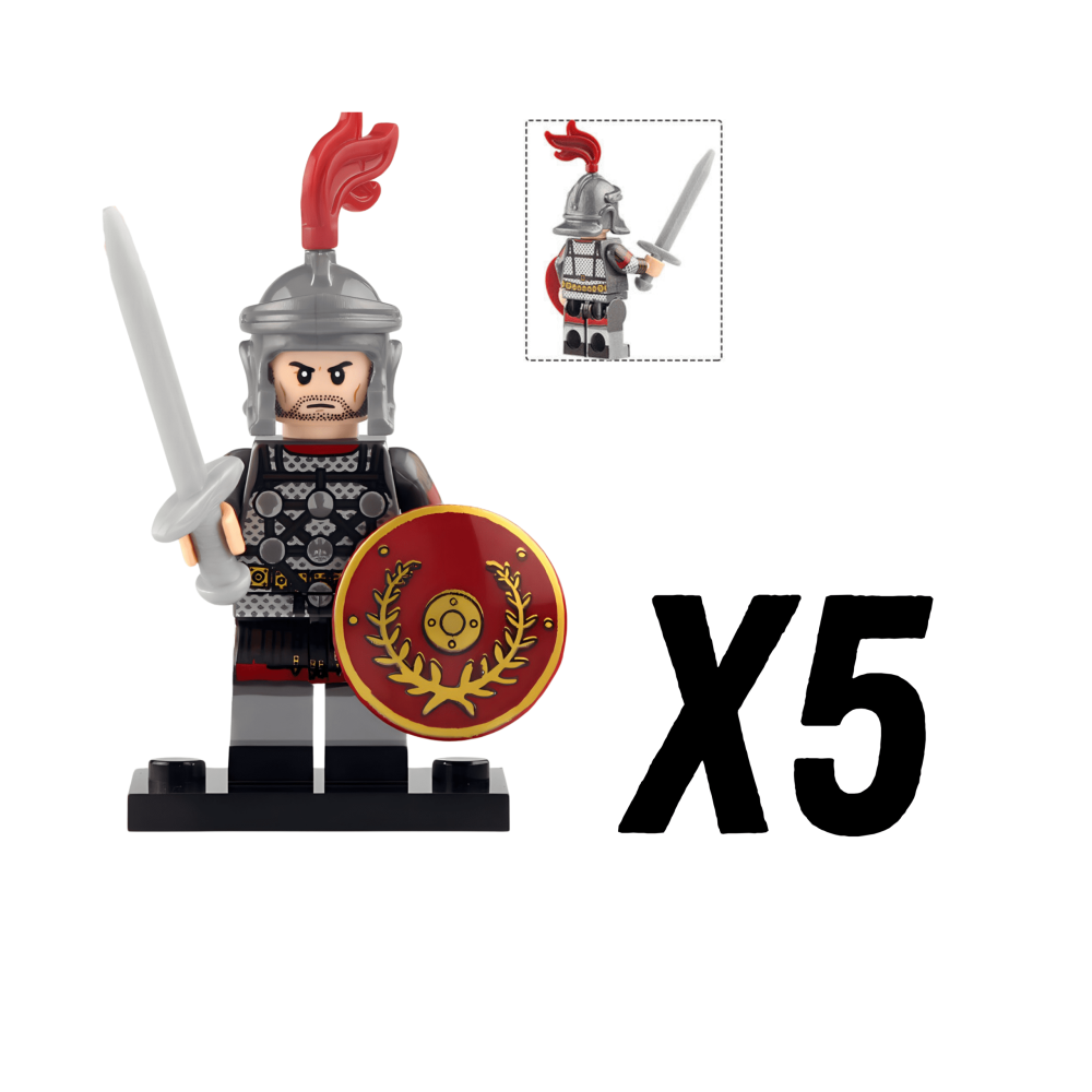 Roman Signifier Guards Block Figures Set of 10pcs