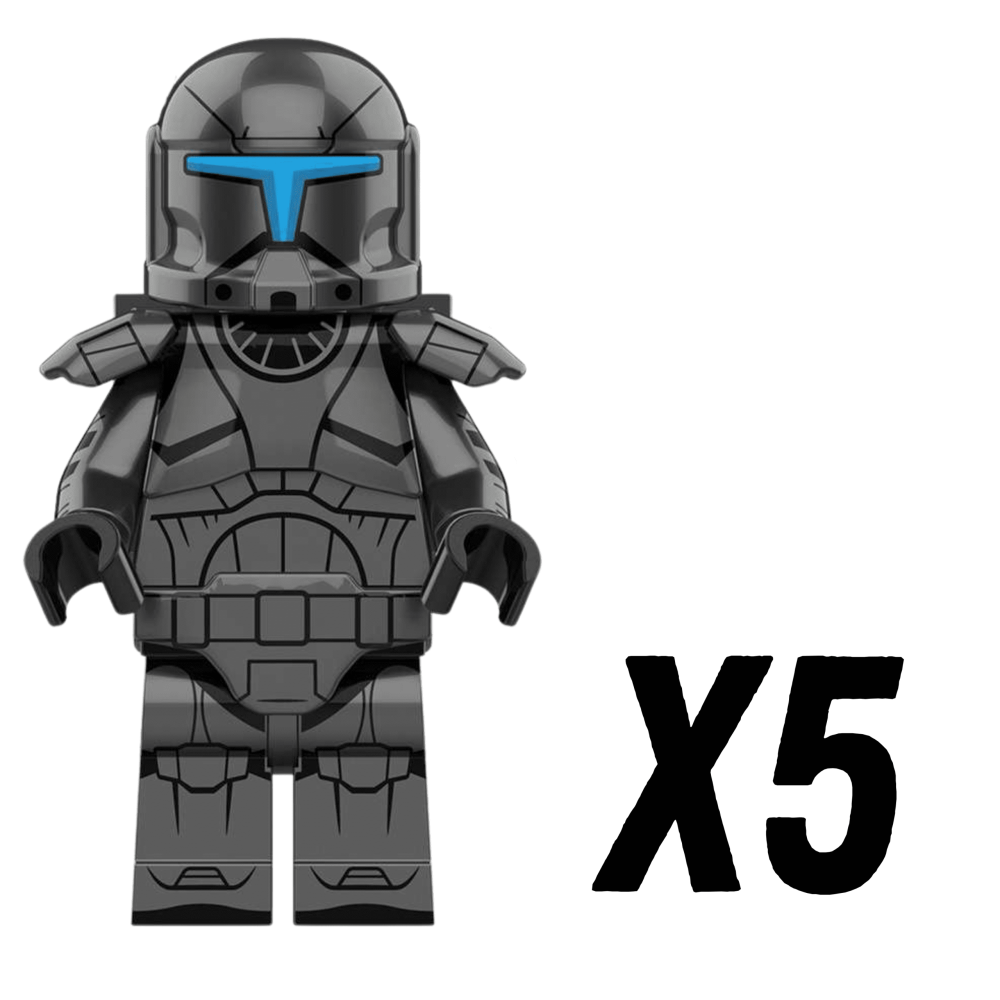 Space War Theme Republic Clone Commandos Night Ops Omega Squad Block Figures