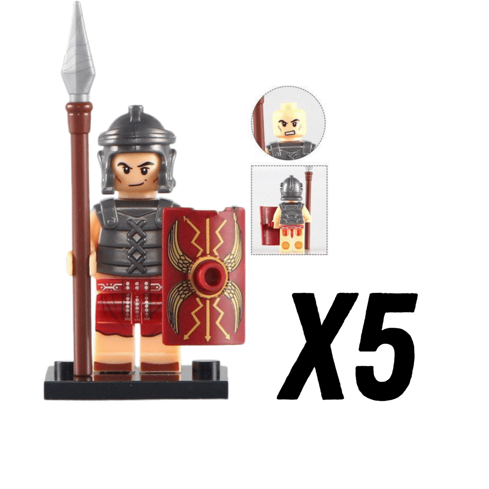 Roman Legionary Block Figures Set of 10pcs