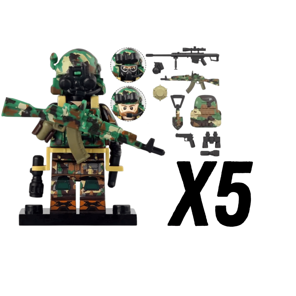 Russian Alpha Special ForcesBlock Figures Set