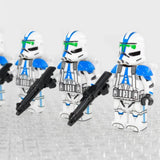 Space War Theme 501st Jetpack Clone Troopers Block Figures Set of 5pcs