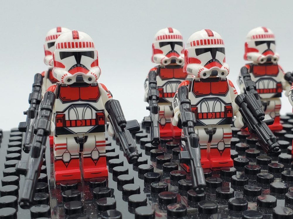 Space War Theme Coruscant Assault Trooper Block Figures Set