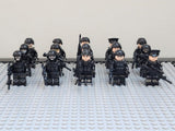 Swat Team Special Forces Riot Shields Block Figures Set of 24pcs With Assortment of