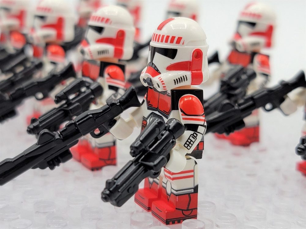 Space War Theme Coruscant Guard With Thorn and Commander Fox Block Figures Set