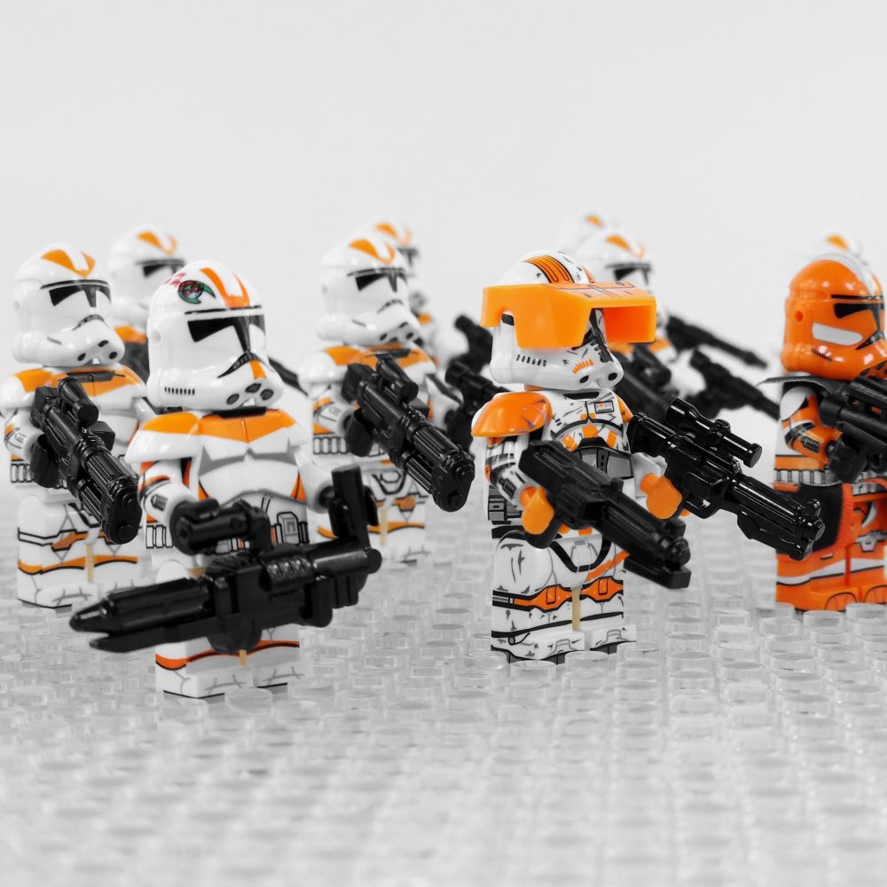 Space War Theme 212th Clone Troopers and Captains Block Figures Set